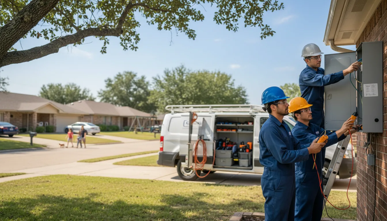 Certified electrician providing emergency electrical services in Venus, PA